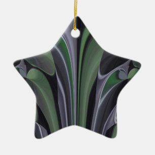 Ornement En Céramique Beau Extraordinaire Vert Aurora Texture Art Design