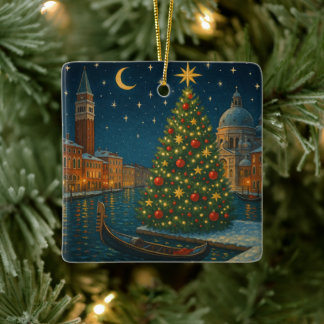 Ornement En Céramique beautiful venice christmas