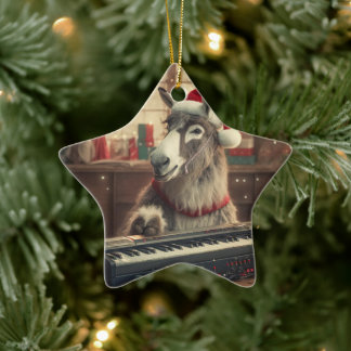 Ornement En Céramique Bébé Donkey Family Orament, Amateurs d'âne Cadeaux