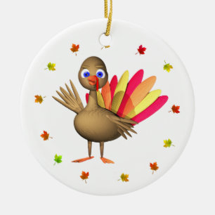 Ornement En Céramique Bébé Turquie de thanksgiving