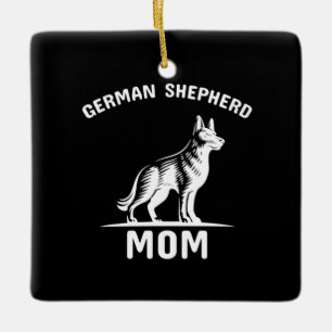 Ornement En Céramique Beekeeper Art German Shepherd Mommy