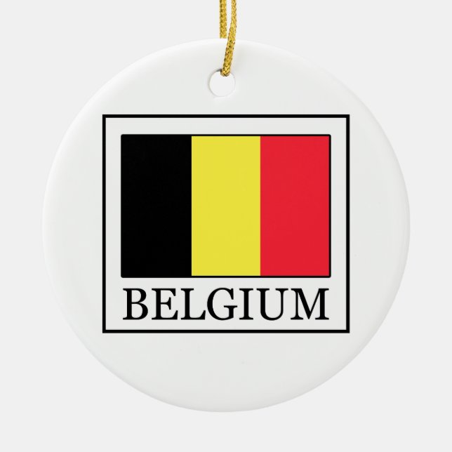 Ornement En Céramique Belgique (Devant)