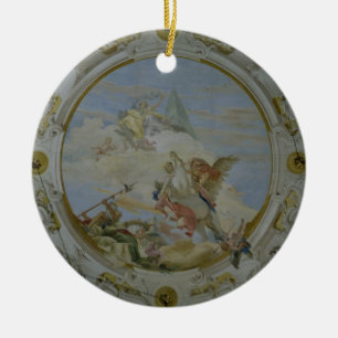 Ornement En Céramique Bellerophon montant Pegasus, c.1746-47 (fresque)