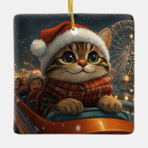 Ornement En Céramique Bengale Roller Dessous de verre Noël