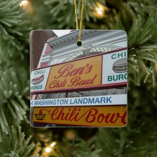 Ornement En Céramique Ben's Chili Bowl : Un point de repère exceptionnel (Arbre)