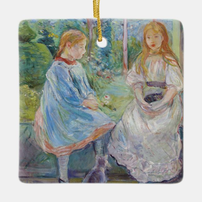 Ornement En Céramique Berthe Morisot - Jeunes filles à la fenêtre (Devant)