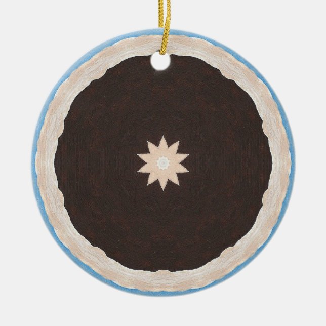 Ornement En Céramique Bibelots à tarte au chocolat Kaleidoscope (Devant)