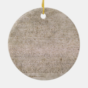 Ornement En Céramique Bibliothèque 1215 britannique de la Magna Carta