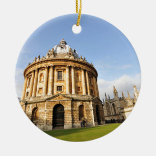 Ornement En Céramique Bibliothèque à Oxford, Angleterre