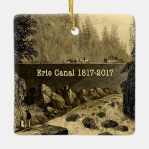 Ornement En Céramique Bicentenaire du canal Erie historique