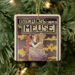 Ornement En Céramique Bière de la Meuse par Marc Auguste Bastard