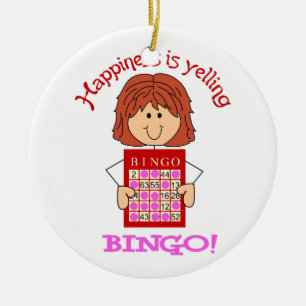 Ornement En Céramique Bingo hurler