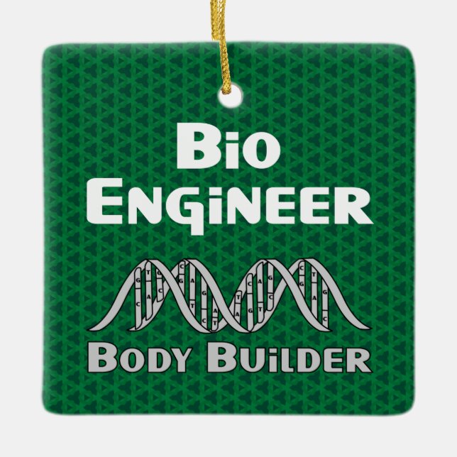 Ornement En Céramique Bio Ingénieur Body Builder Ornament céramique (Devant)