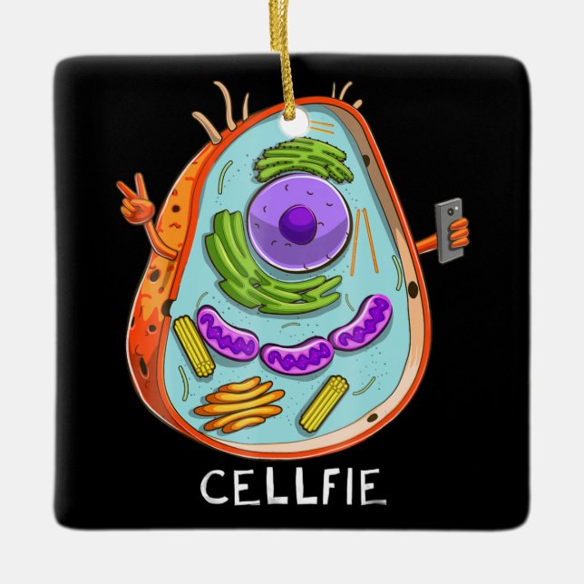 Ornement En Céramique biologie cellulaire professeur de biologie cellula (Devant)