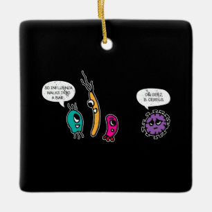 Ornement En Céramique Biologiste scientifique de la biologie des canons 