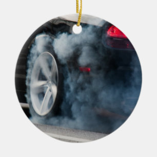 Ornement En Céramique Black car burnout