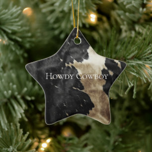 Ornement En Céramique Black Champagne Gold Cowhide