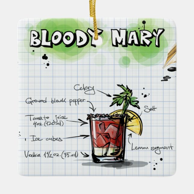 Ornement En Céramique Bloody Mary Ornament (Devant)
