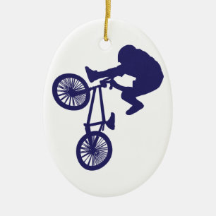 Ornement En Céramique BMX Biker