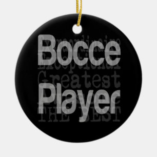 Ornement En Céramique Bocce Player Extraordinaire