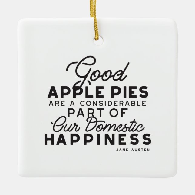 Ornement En Céramique Bon devis Apple Pies (Devant)
