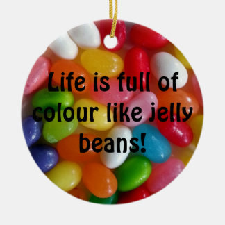 Ornement En Céramique Bonbons jelly beans colorés