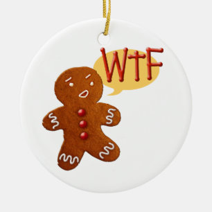 Ornement En Céramique Bonhomme en pain d'épice WTF