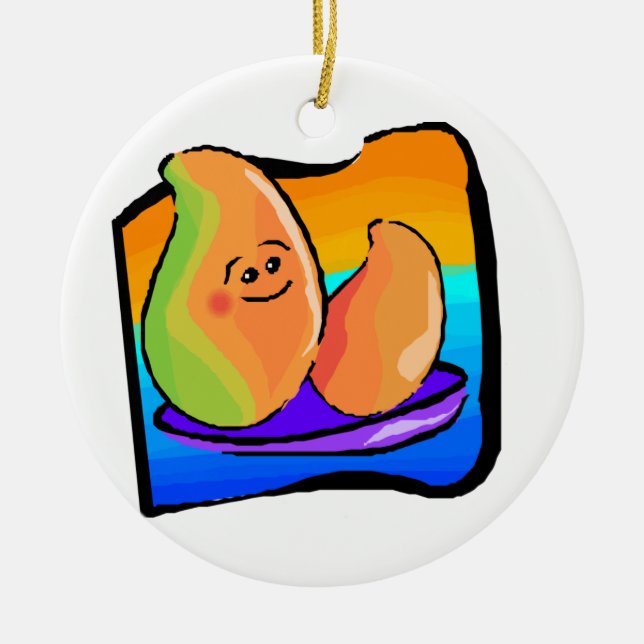 Ornement En Céramique Bonne Mango (Devant)