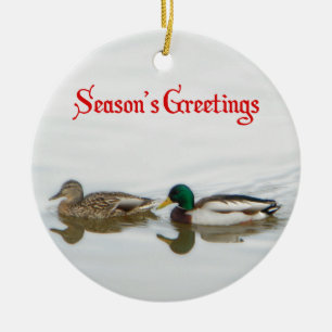 Ornement En Céramique Bonnes Fêtes - Mallards