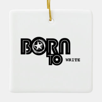 Ornement En Céramique Born To Write apparel