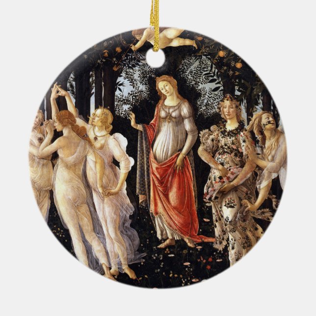 Ornement En Céramique BOTTICELLI -Primavera 1482 (Dos)