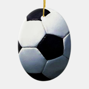Ornement En Céramique Boule de football