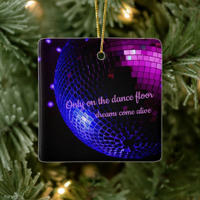 Ornement En Céramique Boule Disco Dance Floor (Arbre)