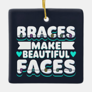 Ornement En Céramique Braces Font De Beaux Visages Dentaire