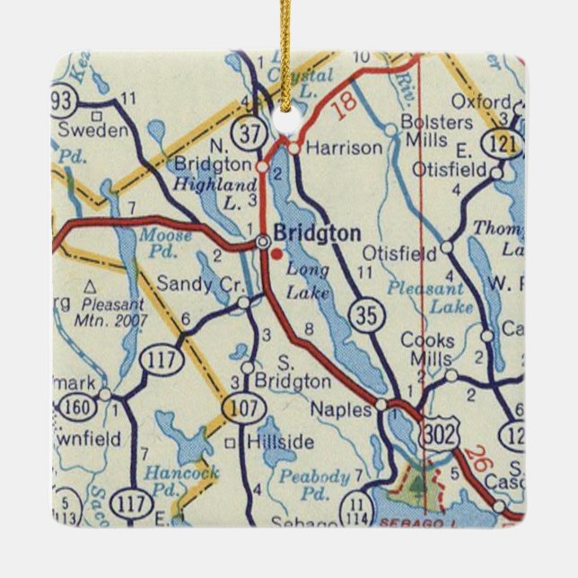 Ornement En Céramique Bridgeton Maine (Dos)
