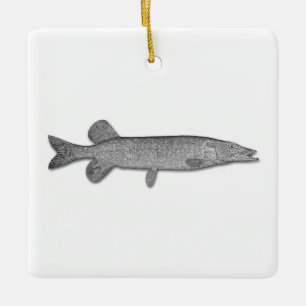 Ornement En Céramique Broche du Nord - Poisson-veste