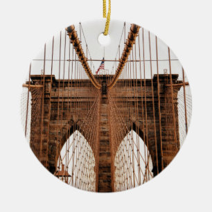 Ornement En Céramique Brooklyn Bridge, New York