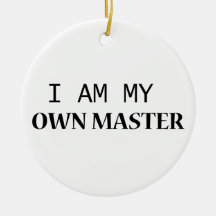 Ornement en céramique Buddy - Texte noir minimalis