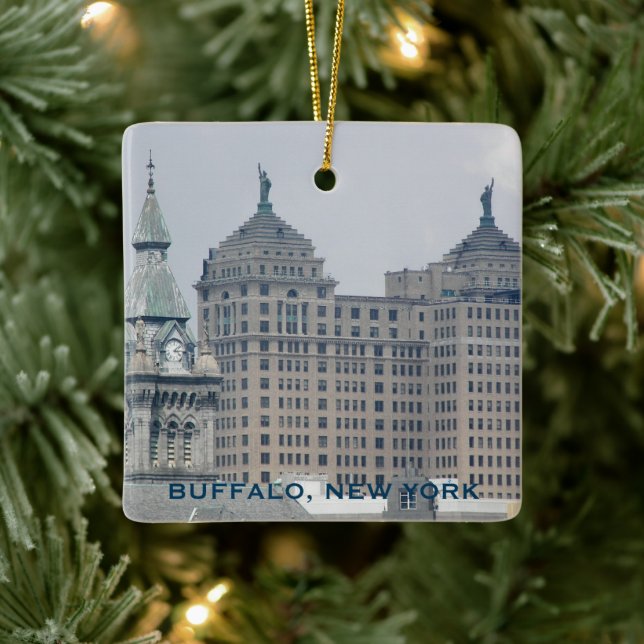 Ornement En Céramique Buffalo, New York Holiday (Arbre)