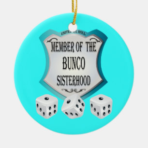 Ornement En Céramique Bunco - membre de l'ornement de fraternité de