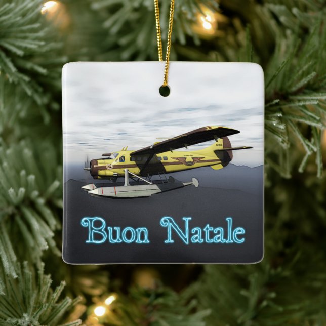 Ornement En Céramique Buon Natale - de Havilland DH3-C Otter (Arbre)