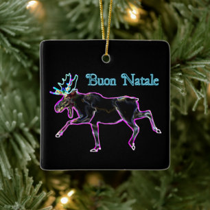 Ornement En Céramique Buon Natale - Oie électrique
