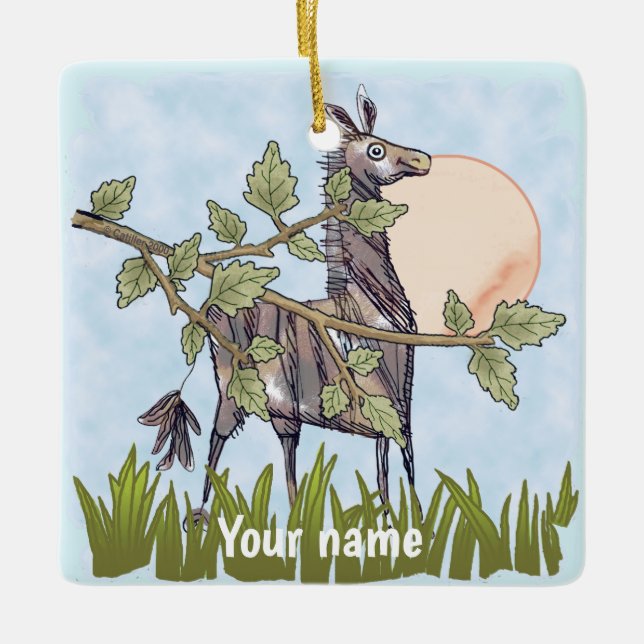 Ornement En Céramique Cachage du cheval (Devant)