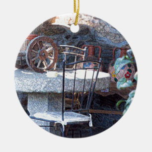 Ornement En Céramique Cactus espagnol et vie morte