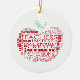 Ornement En Céramique Cadeau adorable pour des professeurs