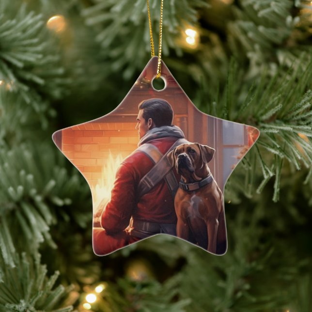 Ornement En Céramique Cadeau de boîte, Cadeau pour animaux domestiques,  (Arbre)