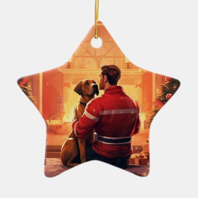 Ornement En Céramique Cadeau de boîte, Cadeau pour animaux domestiques,  (Devant)
