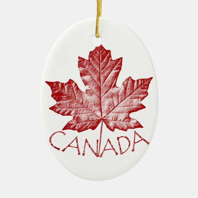 Ornement En Céramique Cadeau de Souvenir personnalisé Canada (Devant)