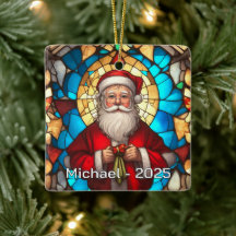 Cadeau en céramique Santa Art Nouveau
