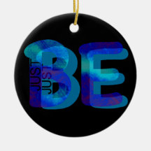 Cadeau Mindfulness JUSTE BE Neon Blue 3D peut ajou